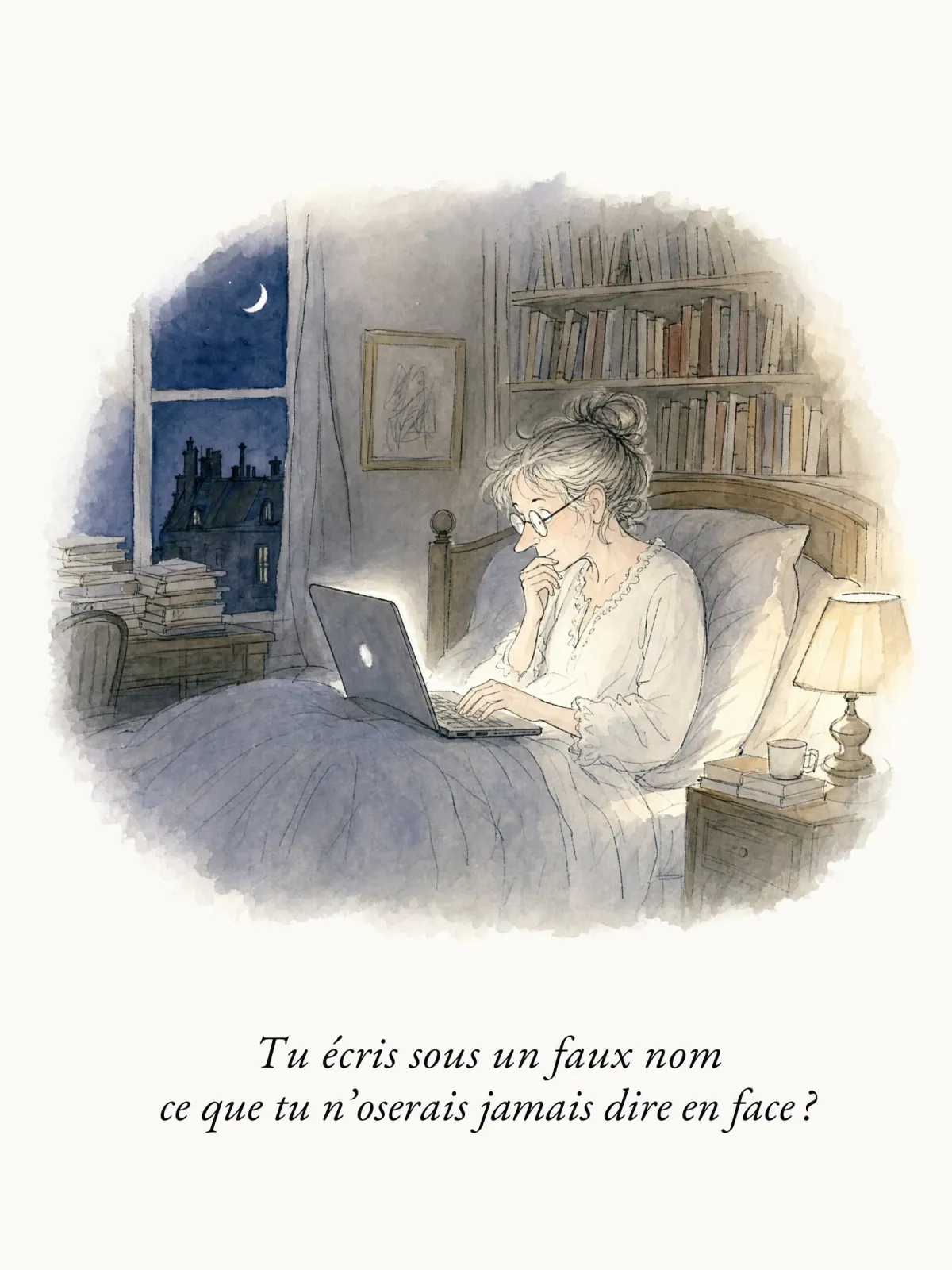 Tu écris sous un faux nom ce que tu n'oserais jamais dire en face ?