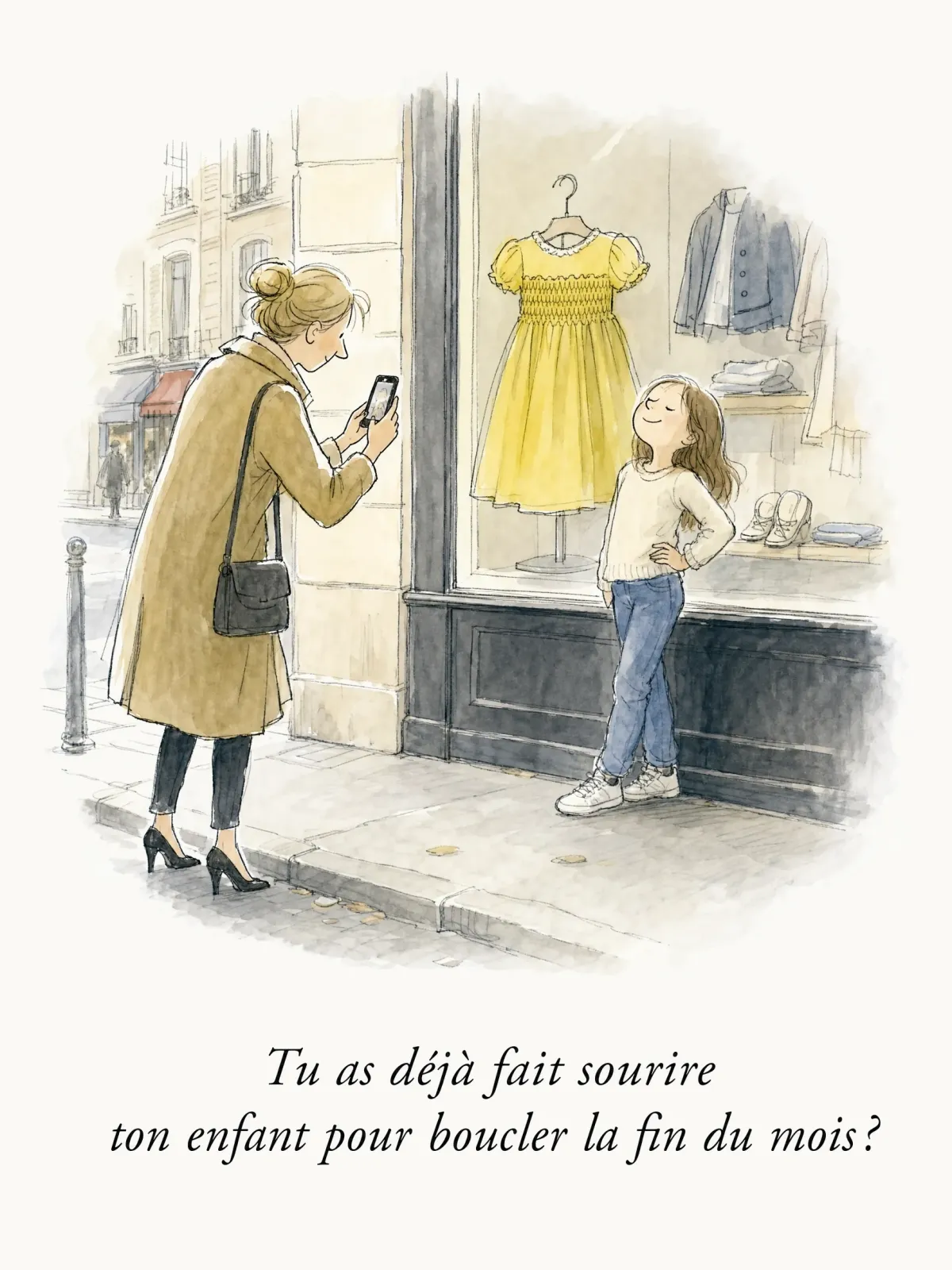 Tu as déjà fait sourire ton enfant pour boucler la fin du mois ?