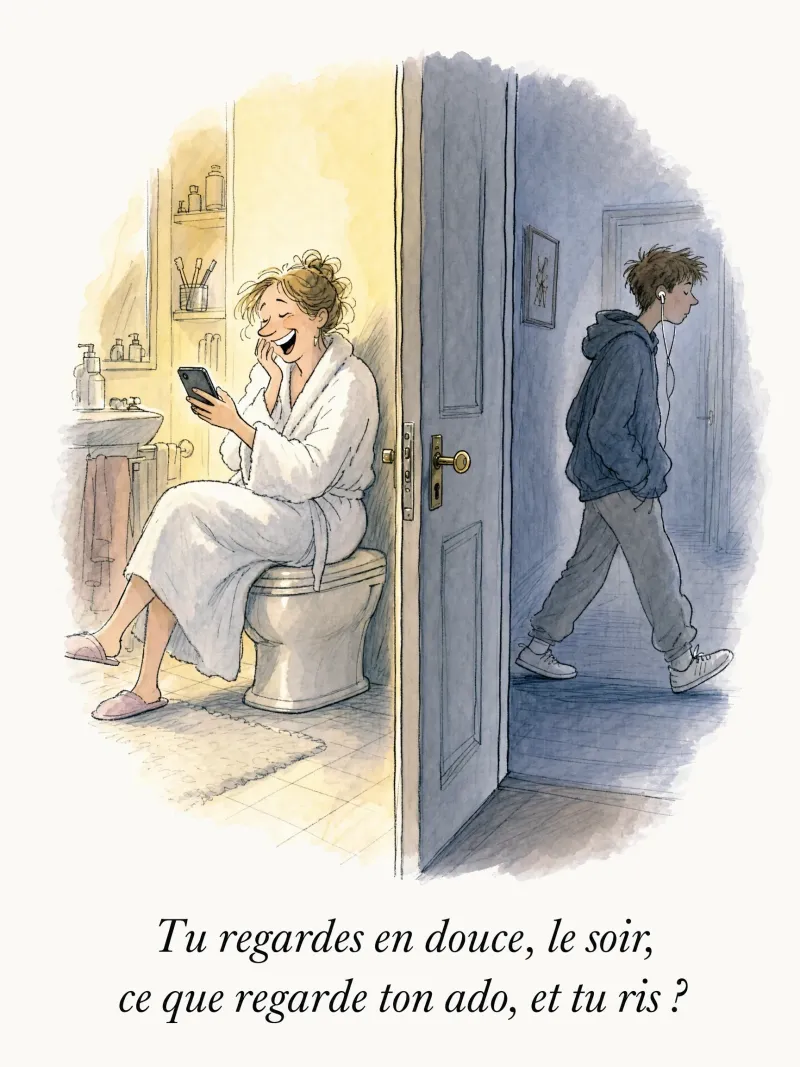 Tu regardes en douce, le soir, ce que regarde ton ado, et tu ris ?