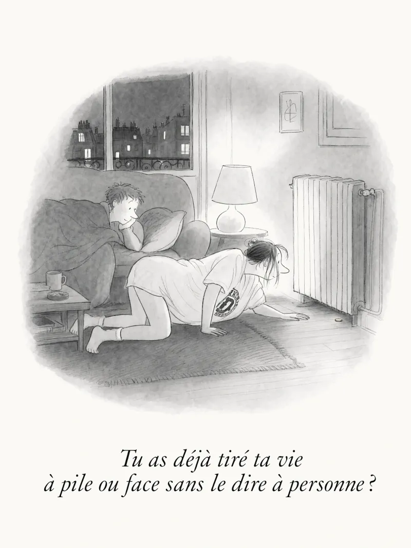 Tu as déjà tiré ta vie à pile ou face sans le dire à personne ?